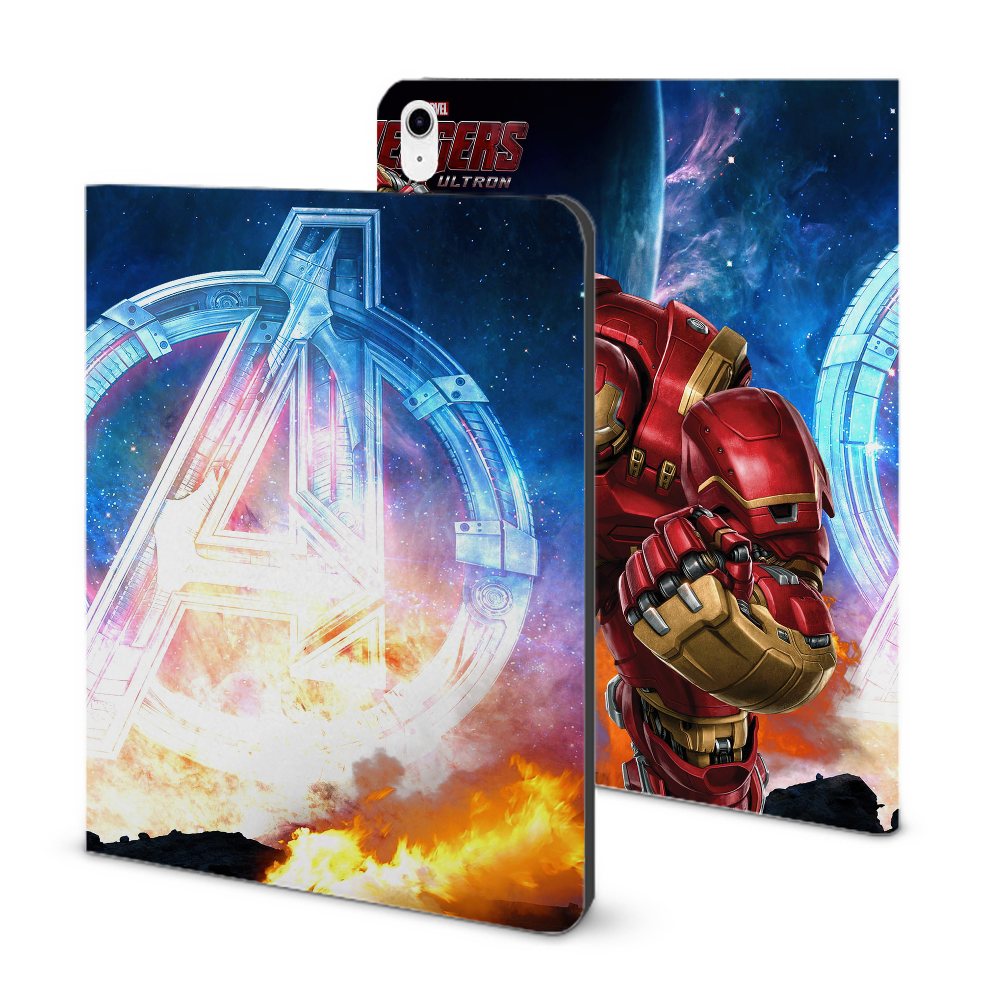 （画像用） アベンジャーズ The Avengers IPad ケース ブック型 PUレザー TPU 耐衝撃 軽量 薄型 ペン収納なし 全面保護 IPad 各モデル対応